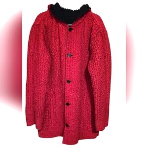 Untagged Reversible Coat Red Or Black